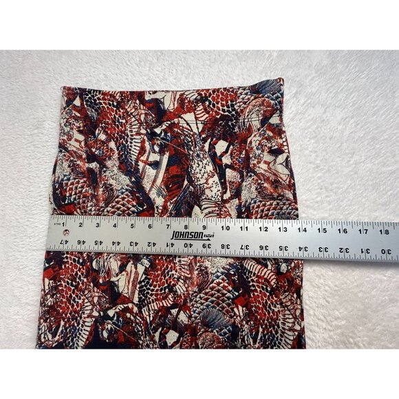 Isabel De Pedro Womens Abstract Print Classic Pencil Skirt Size 2 Navy New $398 - Picture 7 of 8